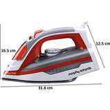 Morphy Richards 1600 W Ultra Glide (500071) 350 ML Steam Burst with Teflon Coated Soleplate,  Steam Iron (Red & White)