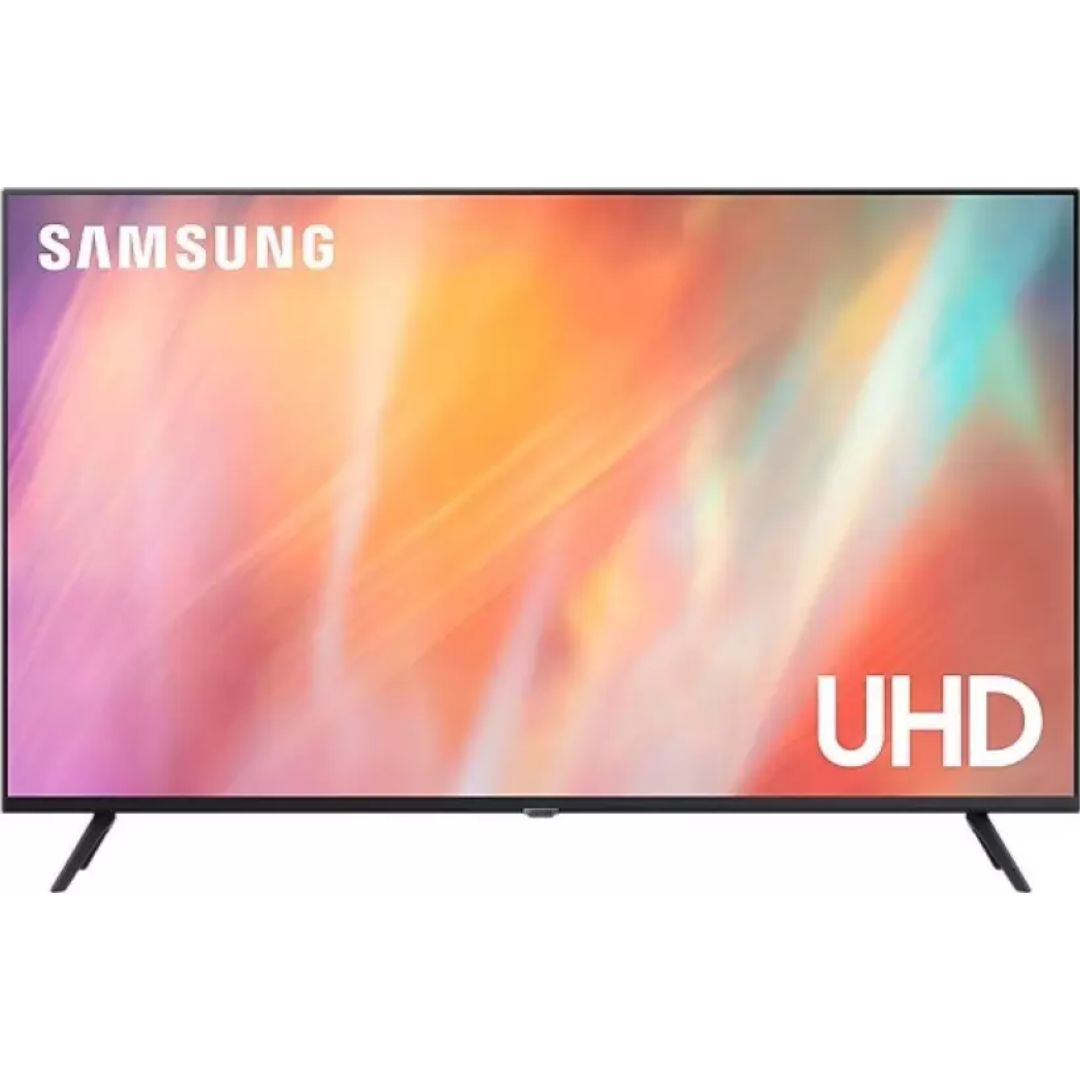 Samsung 138 Centimeter (55) UA55AU7600KXXL 7 Series 4K Ultra HD Multiple Voice Assistant Smart LED TV (2022 Model, Black)