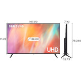 Samsung 138 Centimeter (55) UA55AU7600KXXL 7 Series 4K Ultra HD Multiple Voice Assistant Smart LED TV (2022 Model, Black)