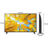LG 139 Centimeter (55) 55UQ7550PSF 4K Ultra HD WebOS Active HDR Smart LED TV (2022 Model, Black)