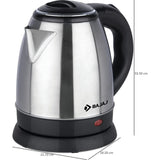 Bajaj 1.50 L KTX 1.5 L DLX KETTLE (670106) Detachable Base, Auto Shut-off  Electric Kettle (Black)