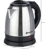 Bajaj 1.50 L (670106) KTX 1.5 L DLX KETTLE Detachable Base, Auto Shut-off  Electric Kettle (Black)