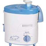 Philips 500 W HL1632/00 Fruit Filter With 3 Jars Juicer Mixer Grinder (White with blue accents)