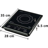 Bajaj Splendid IC 1200 W (740075) Pan Sensor and Voltage Pro Technology Induction Cooktop (Black)