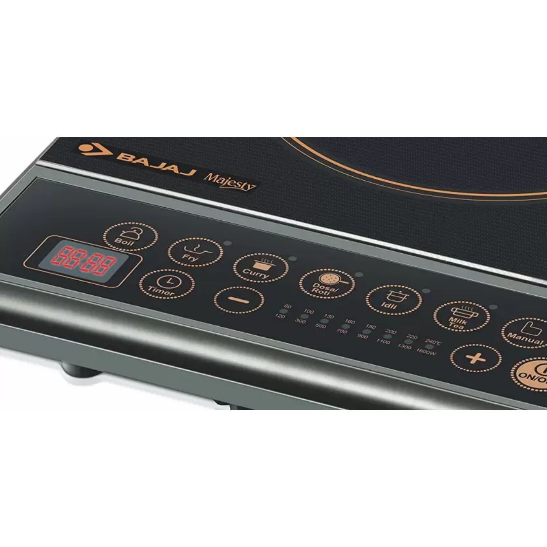 Bajaj 1300 W ICX 130 (740301) Push Button Automatic Induction Cooktop –  Value Plus India
