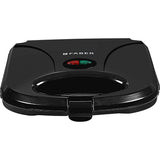 Franke Faber 2 Slice FSTG 750W DLX BK Oven Toaster Grill (OTG) with Non Stick Coating Fixed Grill Plates Sandwich Maker (Black)