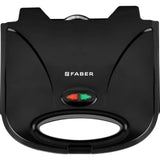 Franke Faber 2 Slice FSTG 750W DLX BK Oven Toaster Grill (OTG) with Non Stick Coating Fixed Grill Plates Sandwich Maker (Black)