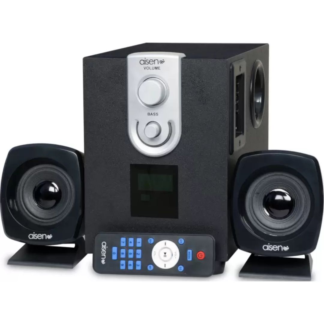 AISEN 2.1 Channel A14UFB206 Fully Remote Controlled with  14 W Laptop/Desktop Multimedia Speaker (Black)