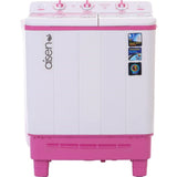 AISEN 7.0 kg A70SWT630-Pink Toughened Glass Semi Automatic Top Loading Washing Machine (Pink)