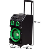 AISEN Stereo Channel A70UKB711 Walk & Rock Battery Operated(Rechargeable) 70 W Wireless Bluetooth Home Theatre (Green)