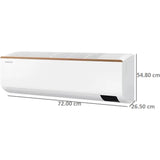 Samsung 1.50 T AR18CY3ZAGDNNA/AR18CY3ZAGDXNA 3 Star Anti Bacterial Filter 5-in-1 Convertible Cooling Inverter Split Air Conditioner (2023 Model, White)