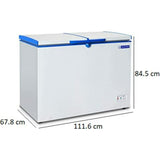 Blue Star 285 L CHFDD300DGSW, D Series Convertible Mode, Frost Free Double Door Deep Freezer (White)