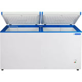 Blue Star 484 L CHFDD500MGPW Frost Free Double Door Standard Deep Freezer (White, Blue)
