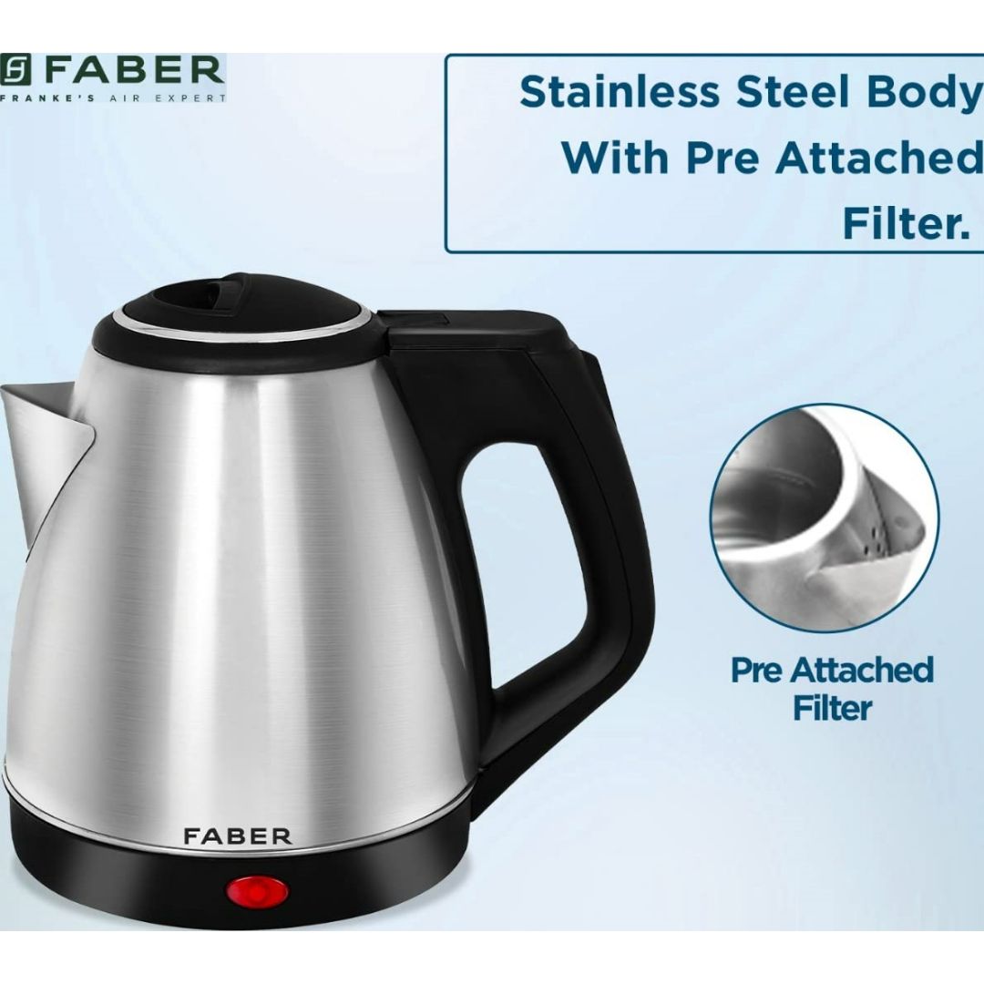 Faber L FK SS 2200W Stainless Steel Electric Kettle