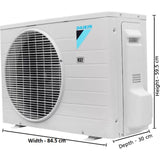 Daikin 1.80 T FTE60UV16U2/RE60UV16U2 1S 1 Star Dust Filter with Copper Condenser Non Inverter Split Air Conditioner (White)