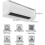 Daikin 1.50 T FTL50UV16U2/RL50UV16U2 3S 3 Star Copper Condenser Inverter Split Air Conditioner (White)
