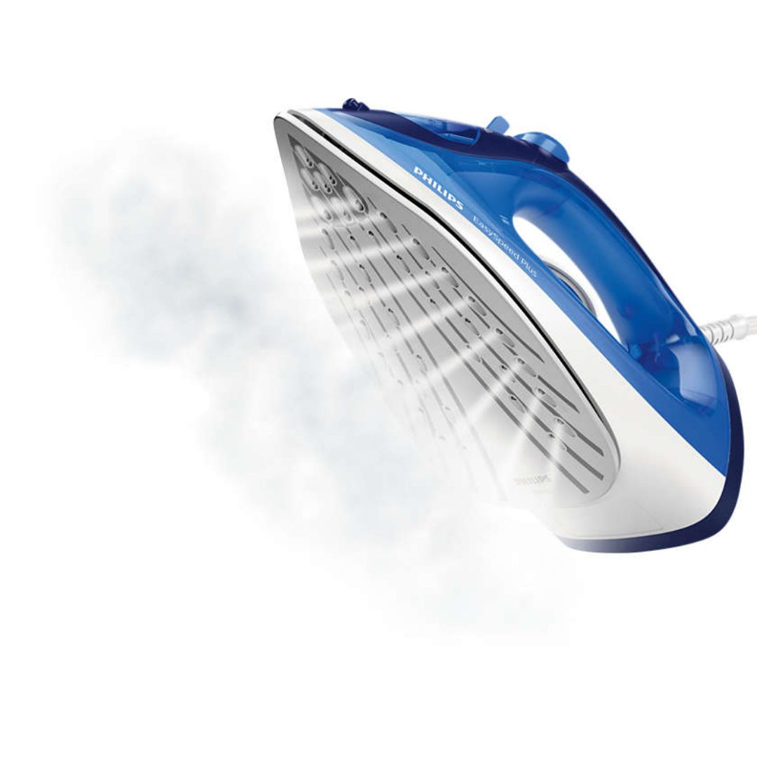 Philips 1.7 L GC2145/20, Easy Speed 2200 W Durable Ceramic Soleplate, Plus Steam Iron (Blue)