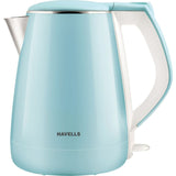 Havells 1.20 L GHBKTATB150 Aqua Plus 1500 W 360 Cordless Double Wall Electric Kettle (Blue)