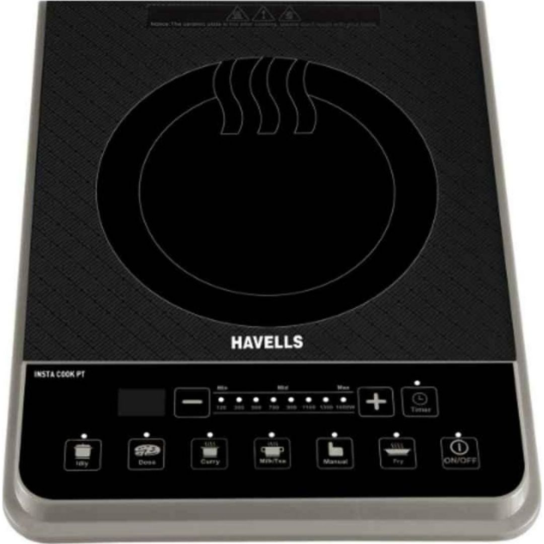 Havells 1200 W GHCICDGK120 Insta Cook-QT Push Button Induction cooker (Black)