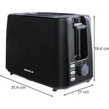 Havells 2 Slice GHCPTCJK075 Crisp Plus 700 W 7 Heat Setting With Electronic Variable Browning Automatic Pop-up Toaster (Black)
