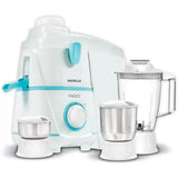 HAVELLS 500W GHFJMBAB050 (rigo 3jar) 3 Jars, Juicer Mixer Grinder (White & Blue)