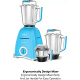 Havells 750 W GHFMGBRV075 (Momenta 750W) 3 Jars Nv Mixer Grinder (Sky blue)