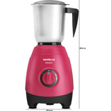 Havells 500 W GHFMGEAR050 SEGNO 3 Jars 304 Stainless Steel Blade Mixer Grinder (Red)