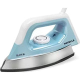 Havells 1100 W GHGDIBZB110 Hawk Non Stick Coated Sole Plate Aerodynamic Design Heavy Weight Dry Iron (Blue)
