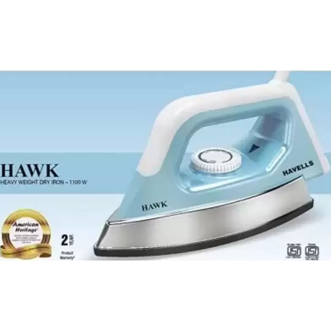 Havells 1100 W GHGDIBZB110 Hawk Non Stick Coated Sole Plate