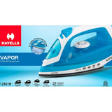 Havells 1250 W GHGSIBVB125 Vapor 200ml Self Clean function Steam Iron (Blue)