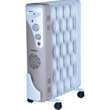 Havells GHROFAEC240 2500W OFR 9 Wave Fins Thermostatic Heat Control Beige PTC Fan Oil Filled Room Heater (White)