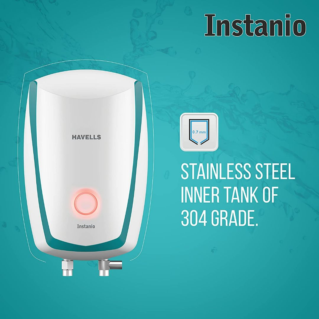 Havells L GHWAIAPWB003 Instanio Instant Water Heater (White Blue)