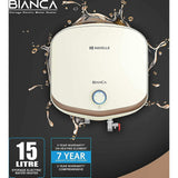 Havells 15.0 L GHWCBNTIV015 Bianca 5 Star Vertical Storage Water Geyser (Ivory Champagne Gold)