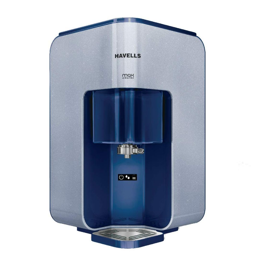HAVELLS 15.0 L GHWRPMD015(Havells Max Alkaline) 7.0 L Tank, RO+UV Water Purifier (Blue)