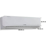 Lloyd 1.50 T GLS18C3YWADS 3 Star PM 2.5 Air Filter & Anti Viral Dust Filter with Copper Condenser Fixed Speed Split Air Conditioner (2023 Model, White)
