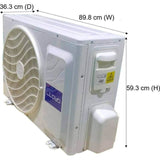 Lloyd 1.50 T GLS18C3YWADS 3 Star PM 2.5 Air Filter & Anti Viral Dust Filter with Copper Condenser Fixed Speed Split Air Conditioner (2023 Model, White)