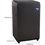 Lloyd 7.0 kg GLWMT70GCGJA 5 Star Fully Automatic Top Loading Washing Machine (Dark Grey)