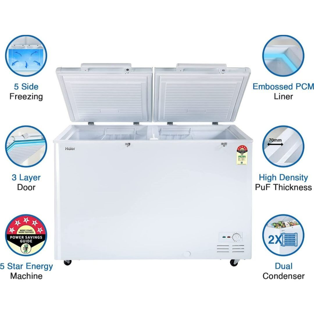 Haier 320.0 L HFC 320DM5 5 Star Frost Free Double Door Hard Top