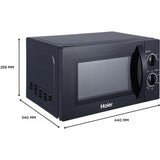 Haier 20.0 L, HIL2001MWPH Solo Microwave Oven (Black)