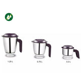 Philips 500 W HL7505/00, 3 Jars Daily Collection Mixer Grinder (White & Purple)