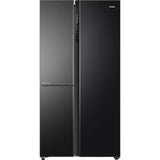 Haier 628.0 L HRT-683KG Convertible Magic Cooling Zone Expert Inverter Technology Frost Free Side by Side Refrigerator (Black Glass)