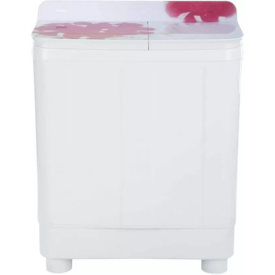 Haier 8.50 k (CA0HYH00L) HTW85-178, Semi Automatic Top Loading Washing Machine (Red Roses)