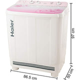 Haier 9.0 Kg HTW90-1159FL Semi Automatic Top Loading Washing Machine (Pink Floral)
