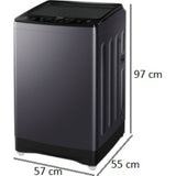 Haier 7.50 kg HWM75-H826S6 In-built Heater Fully Automatic Top Load Washing Machine (Starry Silver)