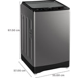 Haier 8.0 kg HWM80-H826S6 In-built Heater Fully Automatic Top Loading Washing Machine (Jade Silver)