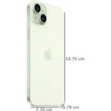 Apple 15.54 Centimeter (6.1) IPHONE 15 256 GB Dual Rear Camera (48 MP Main) A16 Bionic iOS 17 Processor Without Charger Smartphones Mobile