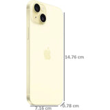 Apple 15.54 Centimeter (6.1) IPHONE 15 256 GB Dual Rear Camera (48 MP Main) A16 Bionic iOS 17 Processor Without Charger Smartphones Mobile