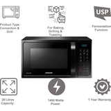 Samsung 28.0 L MC28A5033CK/TL Slim Fry Convection Microwave Oven (Black)