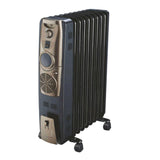 BAJAJ 2000 W (260082) Majesty RH 9F Plus OFR 9 Fin Oil Filled Room Heater (Black/Golden, ISI Approved)