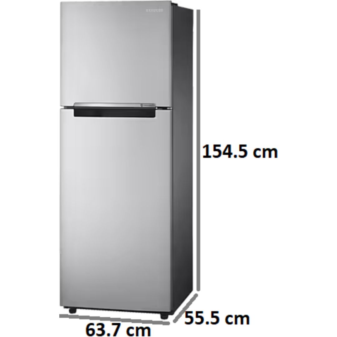 Samsung 253.0 L RT28C3021GS/NL 1 Star Inverter Frost Free Double Door Refrigerator (2022 Model, Grey Silver)